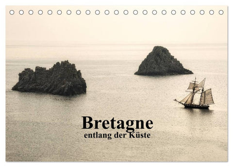 Bretagne entlang der Küste (Tischkalender 2026 DIN A5 quer), CALVENDO Monatskalender