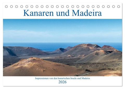 Kanaren und Madeira (Tischkalender 2026 DIN A5 quer), CALVENDO Monatskalender