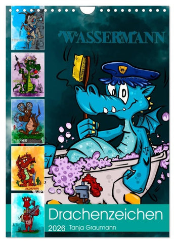 Drachenhoroskop 2026 (Wandkalender 2026 DIN A4 hoch), CALVENDO Monatskalender