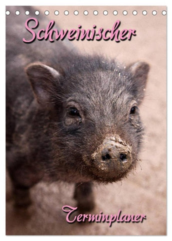 Schweinischer Terminplaner (Tischkalender 2026 DIN A5 hoch), CALVENDO Monatskalender