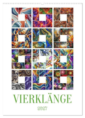 Vierklänge (Wandkalender 2027 DIN A2 hoch), CALVENDO Monatskalender