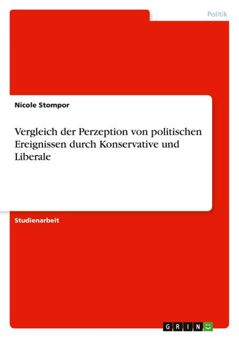 Vergleich der Perzeption von politischen Ereignissen durch Konservative und Liberale