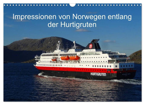 Impressionen von Norwegen entlang der Hurtigruten (Wandkalender 2027 DIN A3 quer), CALVENDO Monatskalender
