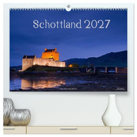 Schottland (hochwertiger Premium Wandkalender 2027 DIN A2 quer), Kunstdruck in Hochglanz