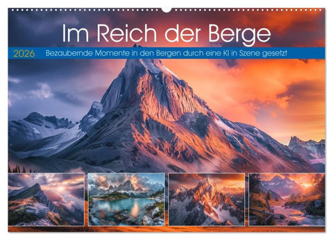 Im Reich der Berge (Wandkalender 2026 DIN A2 quer), CALVENDO Monatskalender