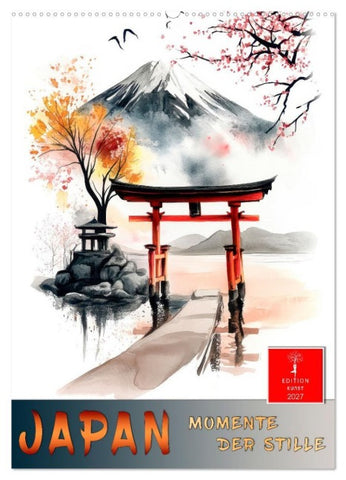 Japan - Momente der Stille (Wandkalender 2027 DIN A2 hoch), CALVENDO Monatskalender