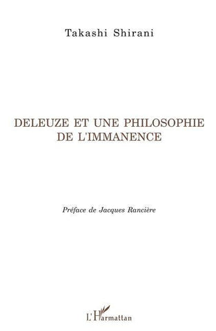 Deleuze et une philosophie de l'immanence