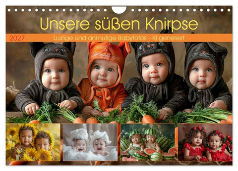 Unsere süßen Knirpse (Wandkalender 2027 DIN A4 quer), CALVENDO Monatskalender