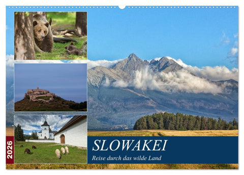 Slowakei - Reise durch das wilde Land (Wandkalender 2026 DIN A2 quer), CALVENDO Monatskalender