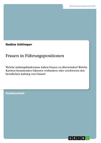 Frauen in Führungspositionen