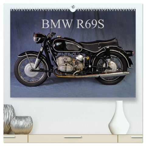 BMW R69S (hochwertiger Premium Wandkalender 2027 DIN A2 quer), Kunstdruck in Hochglanz