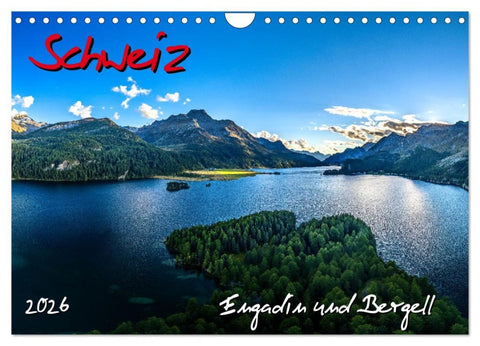 Schweiz - Engadin und Bergell (Wandkalender 2026 DIN A4 quer), CALVENDO Monatskalender