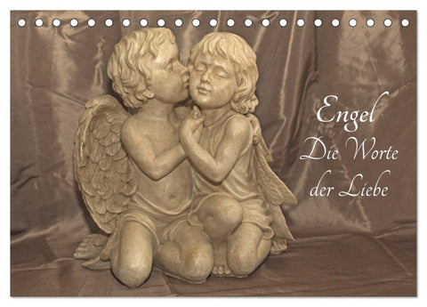 Engel - Die Worte der Liebe (Tischkalender 2026 DIN A5 quer), CALVENDO Monatskalender