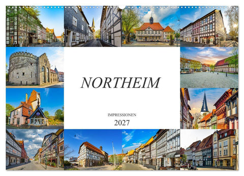 Northeim Impressionen (Wandkalender 2027 DIN A2 quer), CALVENDO Monatskalender