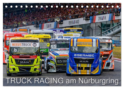 Truck Racing am Nürburgring (Tischkalender 2027 DIN A5 quer), CALVENDO Monatskalender