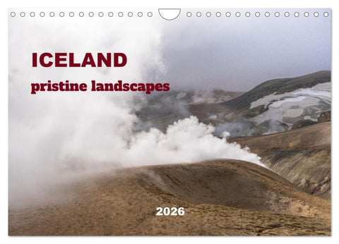 ICELAND pristine landscapes (Wall Calendar 2026 DIN A4 landscape), CALVENDO 12 Month Wall Calendar