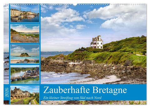 Zauberhafte Bretagne (Wandkalender 2026 DIN A2 quer), CALVENDO Monatskalender