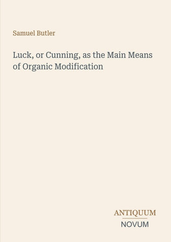 Luck, or Cunning, as the Main Means of Organic Modification
