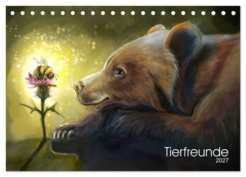 Tierfreunde (Tischkalender 2027 DIN A5 quer), CALVENDO Monatskalender