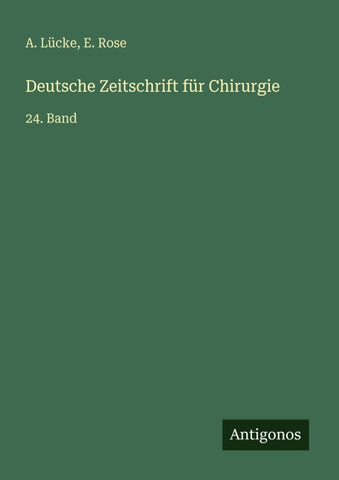 Deutsche Zeitschrift für Chirurgie