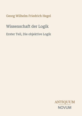 Wissenschaft der Logik