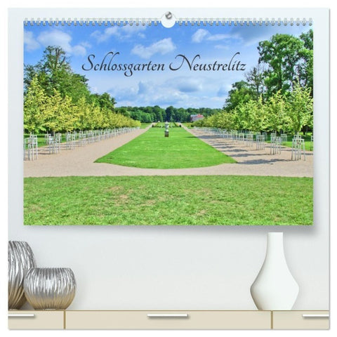 Schlossgarten Neustrelitz (hochwertiger Premium Wandkalender 2027 DIN A2 quer), Kunstdruck in Hochglanz