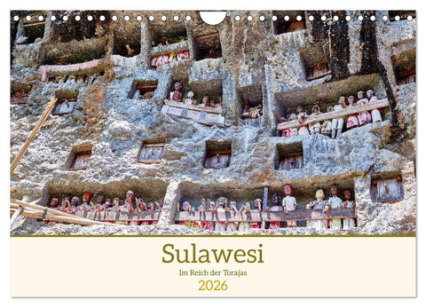 Sulawesi Im Reich der Torajas (Wandkalender 2026 DIN A4 quer), CALVENDO Monatskalender
