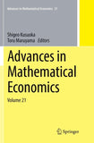 Advances in Mathematical Economics