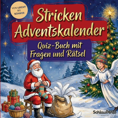 Stricken-Adventskalender: Quiz-Buch mit Fragen und Rätsel