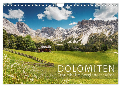 Dolomiten - Traumhafte Berglandschaften (Wandkalender 2026 DIN A4 quer), CALVENDO Monatskalender