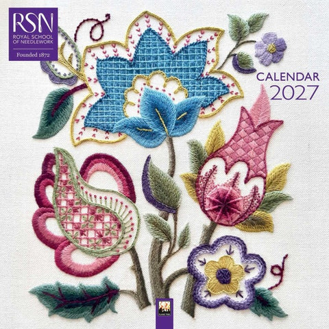 Royal School of Needlework 2027 – Original Flame Tree Publishing-Kalender [Kalender]