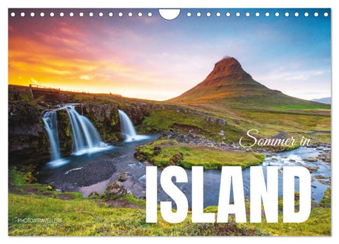 Sommer in Island (Wandkalender 2027 DIN A4 quer), CALVENDO Monatskalender
