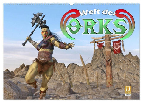 Welt der Orks (Wandkalender 2027 DIN A2 quer), CALVENDO Monatskalender