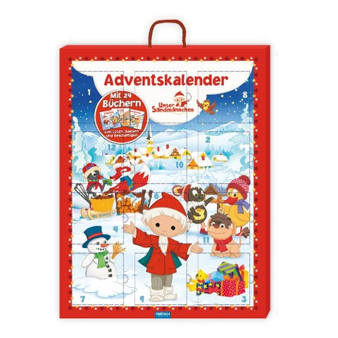 TRÖTSCH - Adventskalender "Unser Sandmännchen" | Weihnachtskalender mit 24 Beschäftigungsbüchern