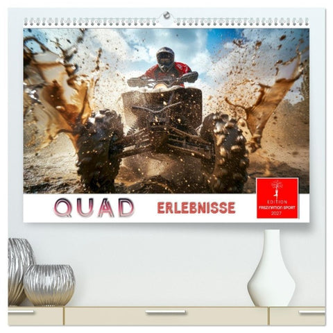 Quad Erlebnisse (hochwertiger Premium Wandkalender 2027 DIN A2 quer), Kunstdruck in Hochglanz