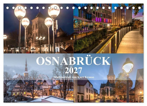 Stadtportrait Osnabrück (Tischkalender 2027 DIN A5 quer), CALVENDO Monatskalender