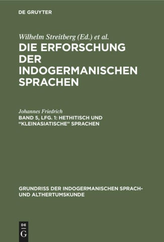 Hethitisch und “kleinasiatische” Sprachen