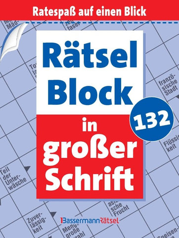 Rätselblock in großer Schrift 132 (5 Exemplare à 2,99 €)