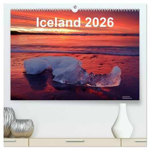 Iceland 2026 (High Quality Premium Wall Calendar 2026 DIN A2 landscape),CALVENDO 12 Month Wall Calendar