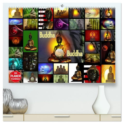 Buddha (hochwertiger Premium Wandkalender 2027 DIN A2 quer), Kunstdruck in Hochglanz
