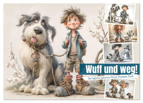 Wuff und weg! (Wandkalender 2026 DIN A4 quer), CALVENDO Monatskalender