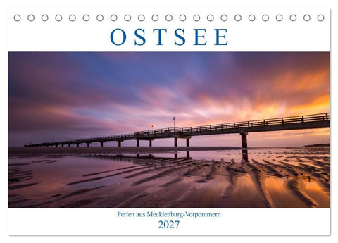 Ostsee - Perlen aus Mecklenburg-Vorpommern (Tischkalender 2027 DIN A5 quer), CALVENDO Monatskalender