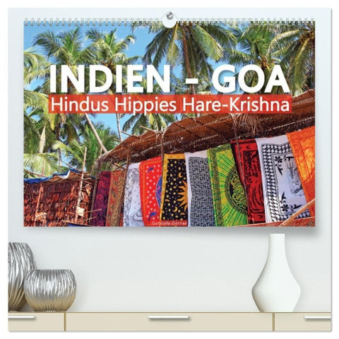 Indien - Goa Hindus Hippies Hare-Krishna (hochwertiger Premium Wandkalender 2027 DIN A2 quer), Kunstdruck in Hochglanz