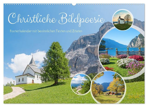 Christliche Bildpoesie 2026 (Wandkalender 2026 DIN A2 quer), CALVENDO Monatskalender