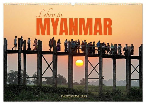 Leben in Myanmar (Wandkalender 2027 DIN A2 quer), CALVENDO Monatskalender