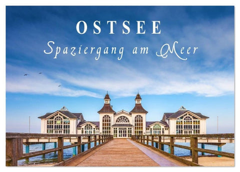 Ostsee - Spaziergang am Meer (Tischkalender 2026 DIN A5 quer), CALVENDO Monatskalender