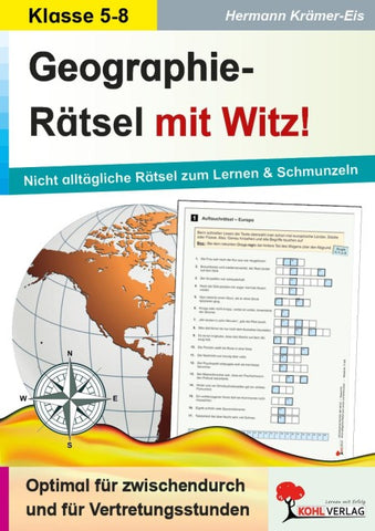 Geographie-Rätsel mit Witz! - 5.-8. Schuljahr
