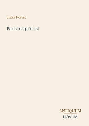 Paris tel qu'il est