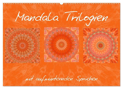 Mandala Trilogien (Wandkalender 2027 DIN A2 quer), CALVENDO Monatskalender