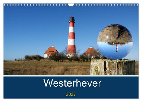 Westerhever (Wandkalender 2027 DIN A3 quer), CALVENDO Monatskalender